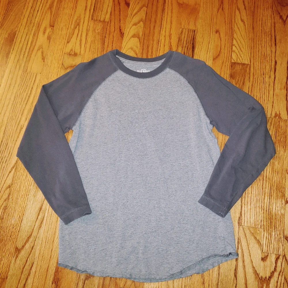 Old Navy Two Tone Gray Long Sleeve Tee Size: XL
